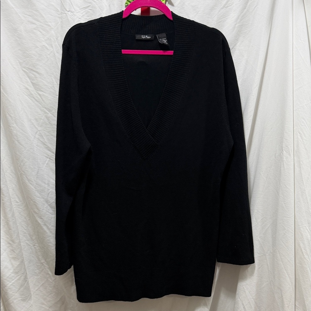 Classic Black V-Neck Sweater